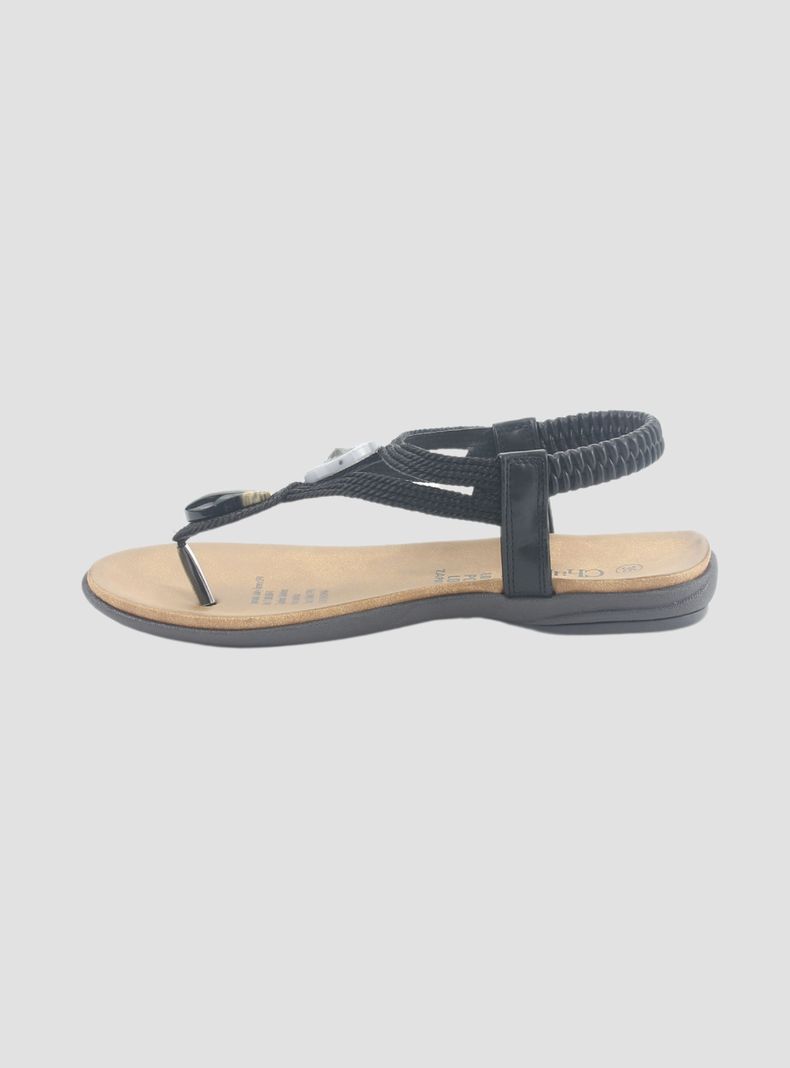 Sandalia Chalada Mujer Anatomic78 Negro Casual-1