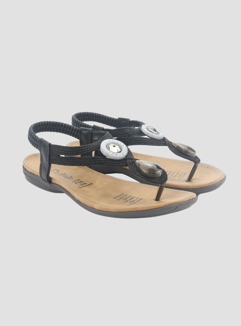 Sandalia Chalada Mujer Anatomic78 Negro Casual-4