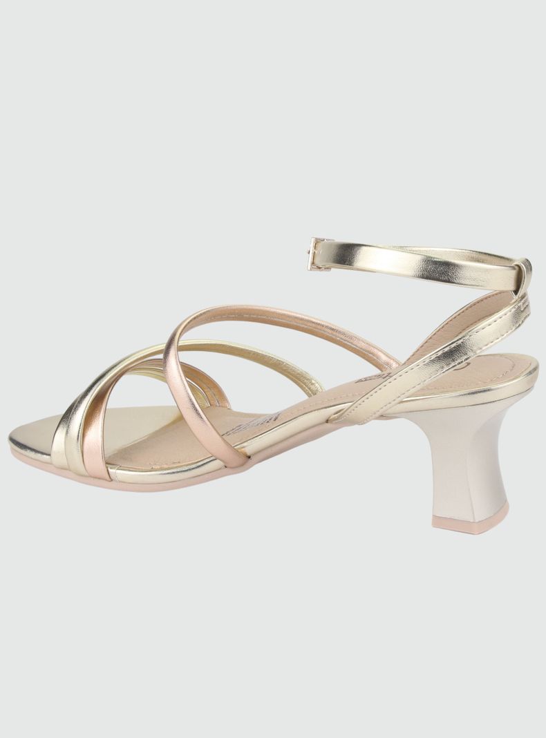 Sandalia Comfortflex Mujer 2259403 Dorado Moda-1