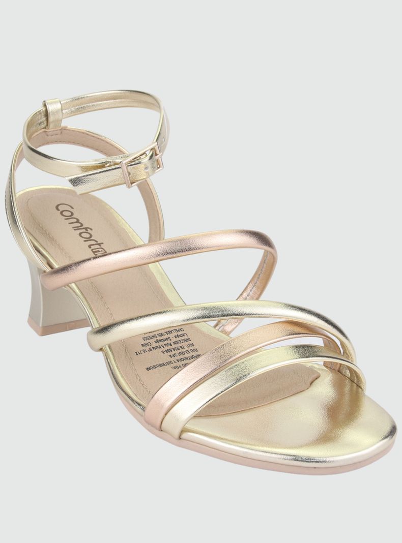 Sandalia Comfortflex Mujer 2259403 Dorado Moda-2