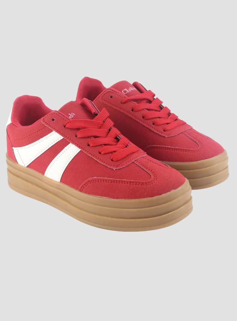 Zapatilla Chalada Mujer Andy-11 Rojo Urbano-4