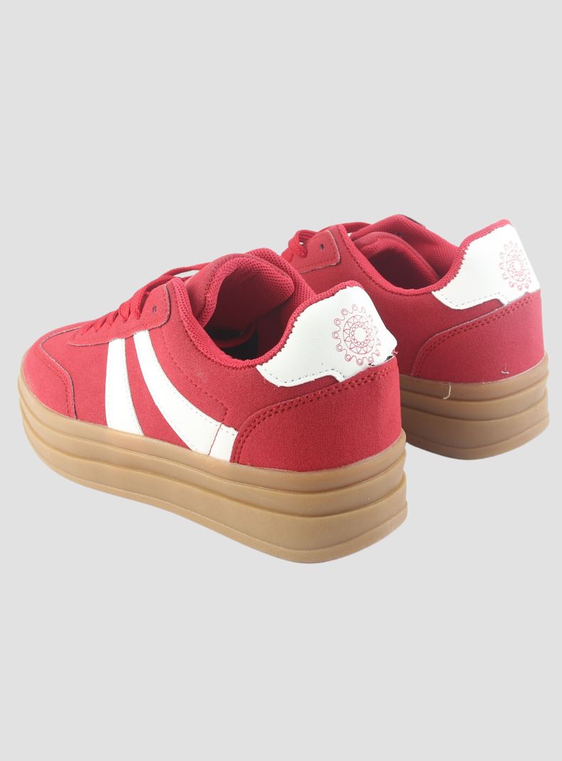 Zapatilla Chalada Mujer Andy-11 Rojo Urbano-5