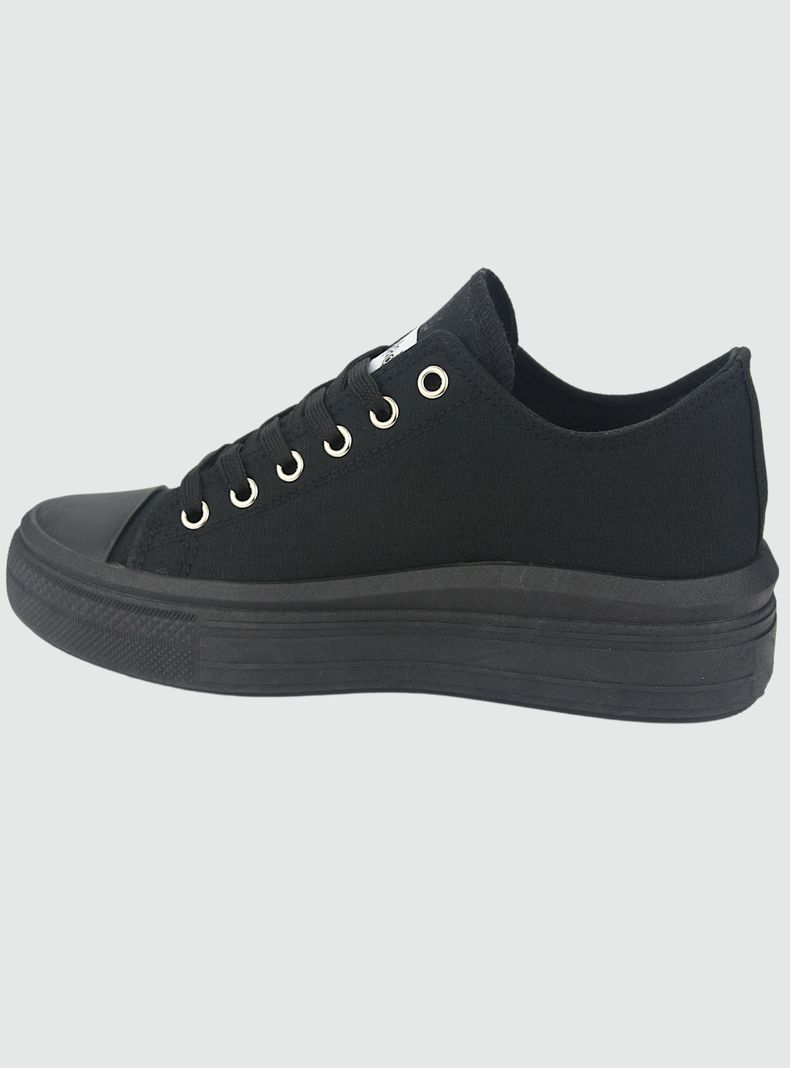 Zapatilla Chalada Mujer Clu-10 Negro Plataforma-1