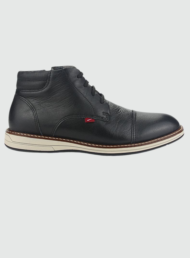 Botin Ferracini Hombre 6153 E Preto Casual-0