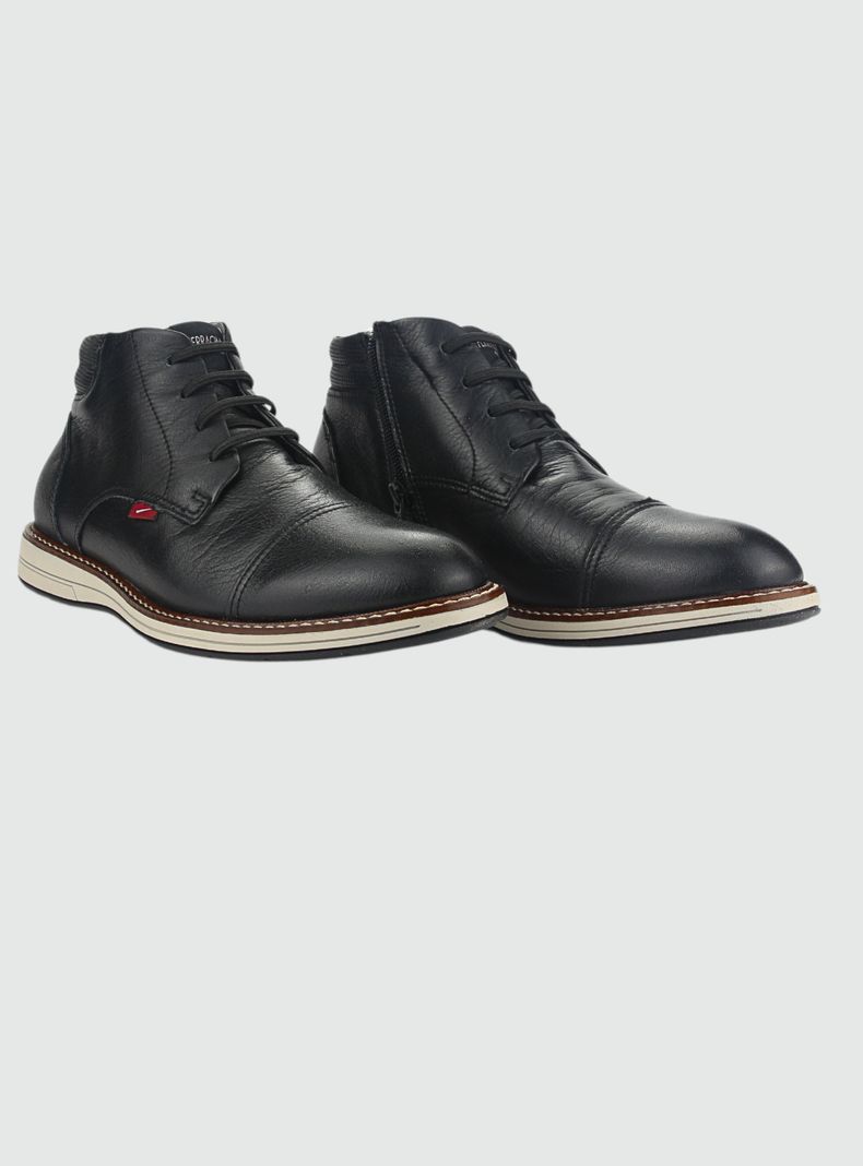 Botin Ferracini Hombre 6153 E Preto Casual-4