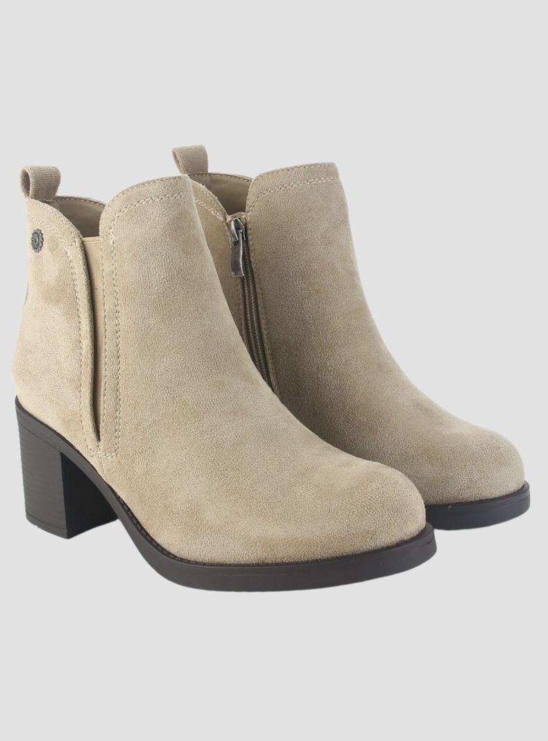 Botin Chalada Mujer Prata-1 Taupe Casual-4