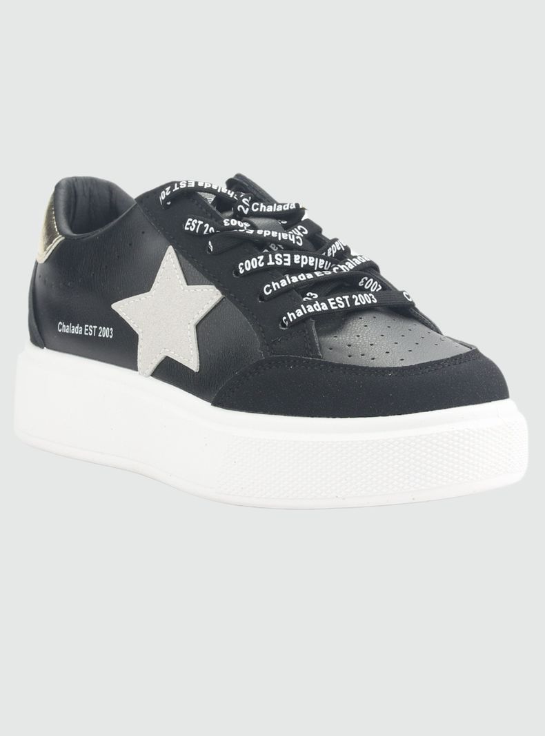 Zapatilla Chalada Mujer Candy-36 Negro Urbano-2