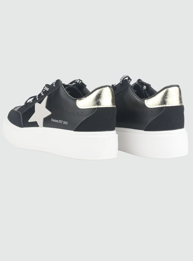 Zapatilla Chalada Mujer Candy-36 Negro Urbano-5