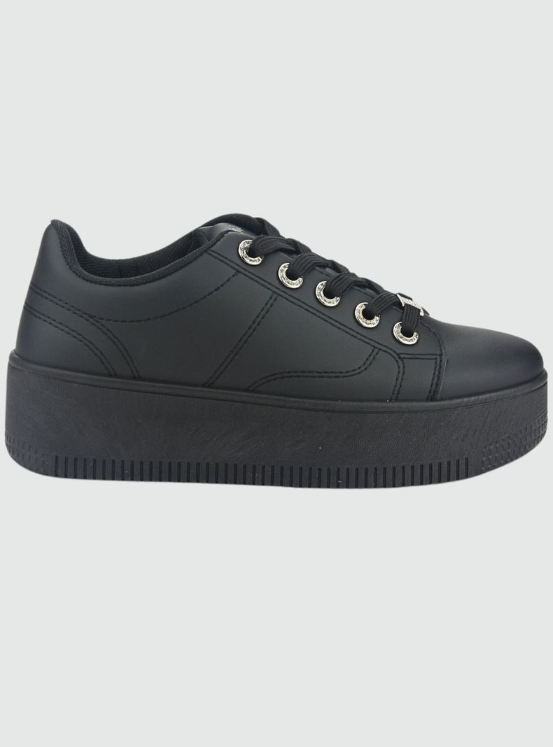 Zapatilla Chalada Mujer Metta-15 Negro Urbano-0