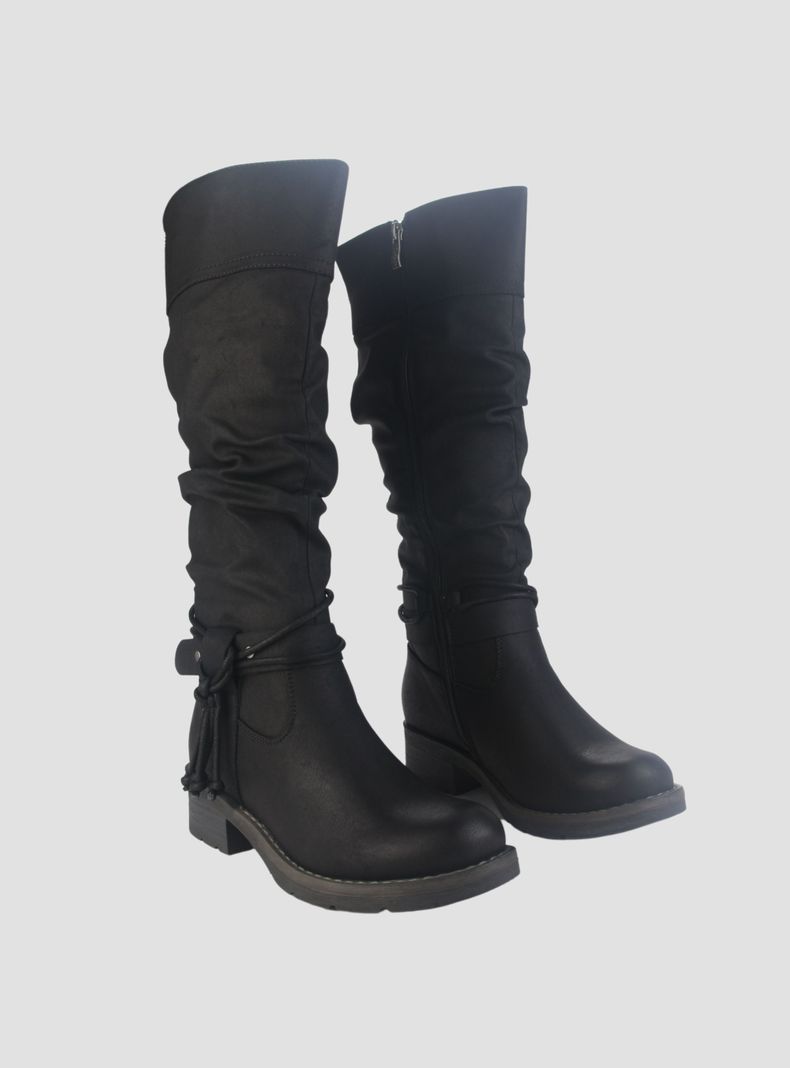 Bota Chalada Mujer Torri-30 Negro Casual-4