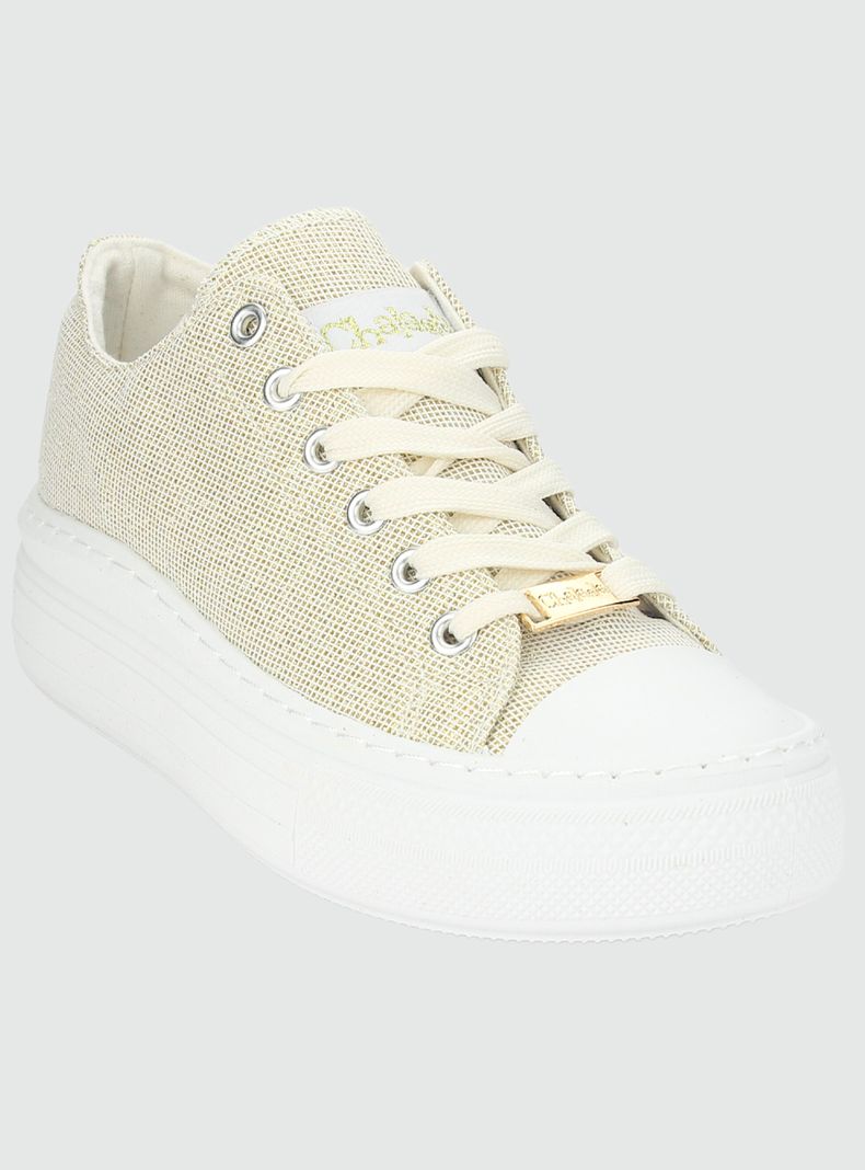 Zapatilla Chalada Mujer Clu-11 Dorado Urbano-2