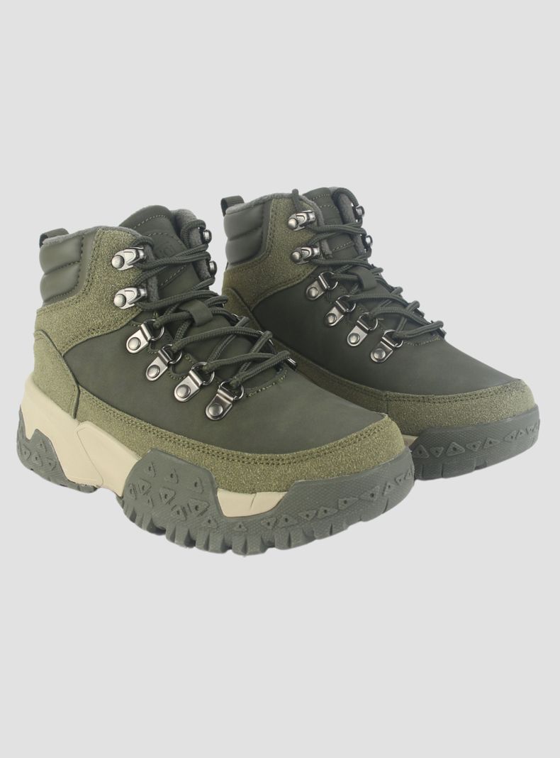 Botin Funway Mujer Nevado-2 Oliva Outdoor-4
