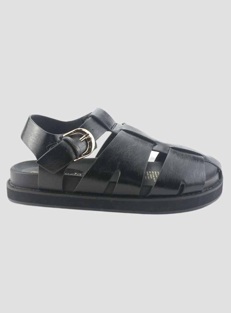 Sandalia Chalada Mujer Viva-11 Negro Casual-0
