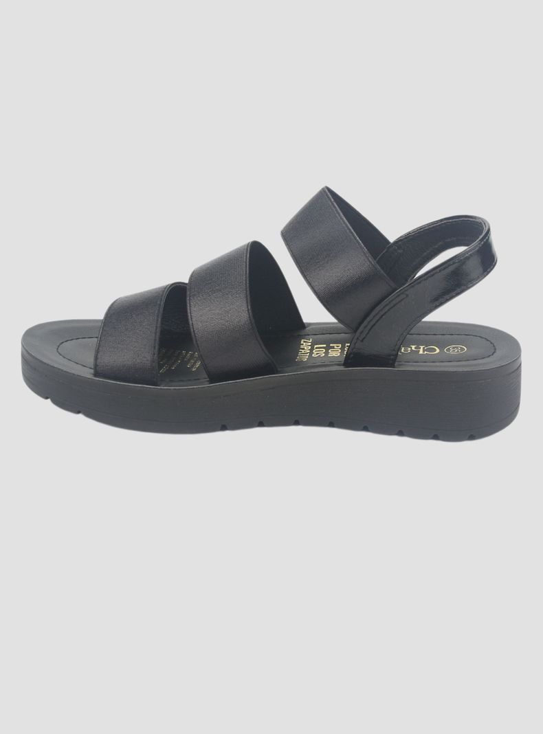 Sandalia Chalada Mujer Quantah-20 Negro Casual-1