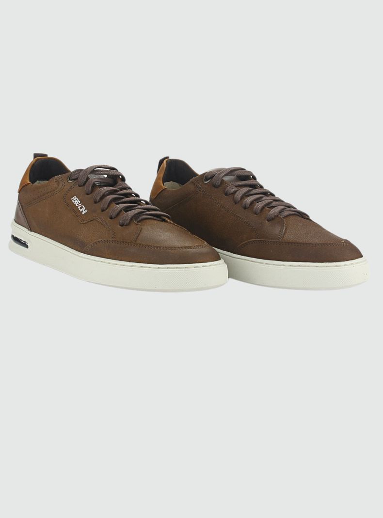 Zapatilla Ferracini Hombre 1827 N Chocolate Casual-3