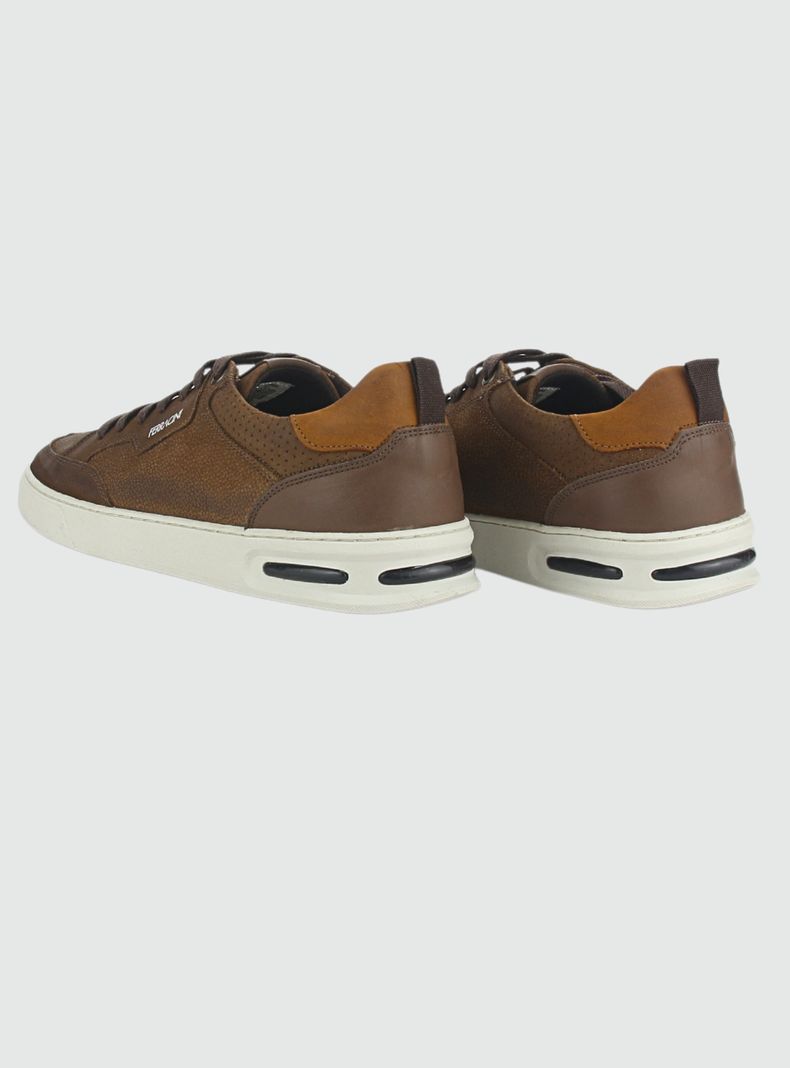 Zapatilla Ferracini Hombre 1827 N Chocolate Casual-4
