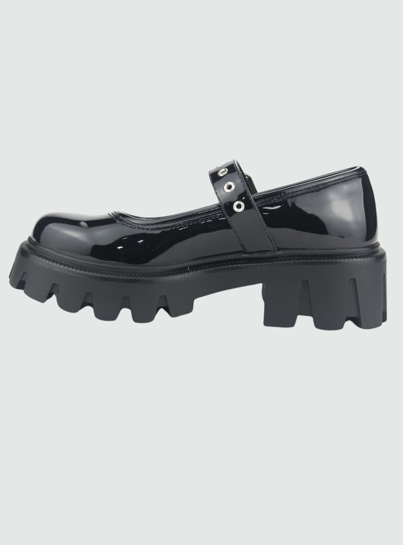 Zapato Chalada Mujer Joing-1 Negro Plataforma-1