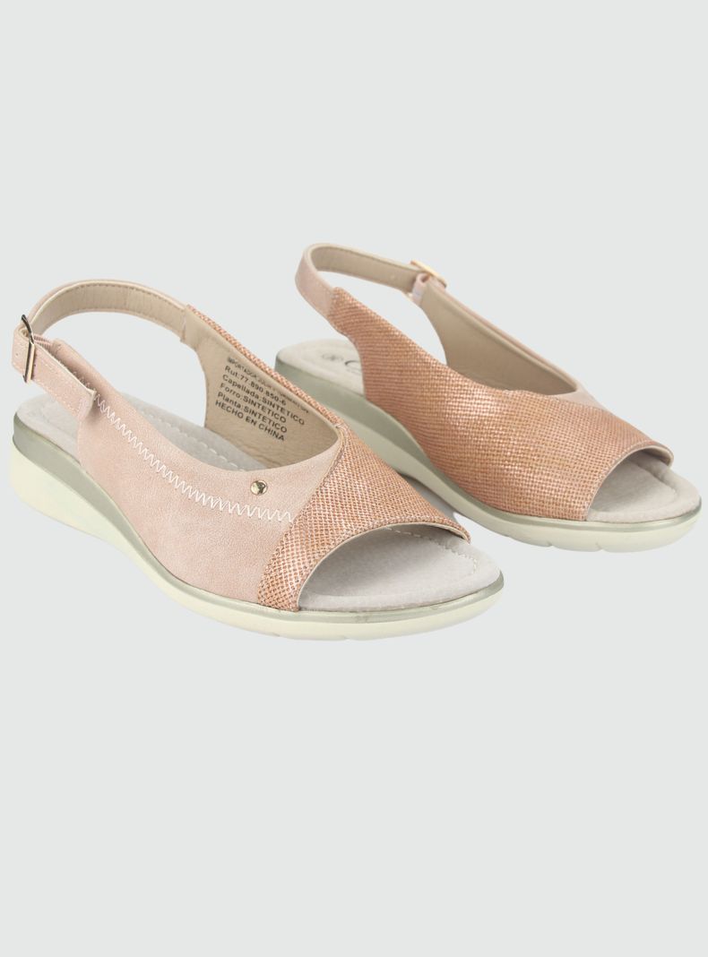Sandalia Chalada Mujer Floro-5 Rosado Casual-4