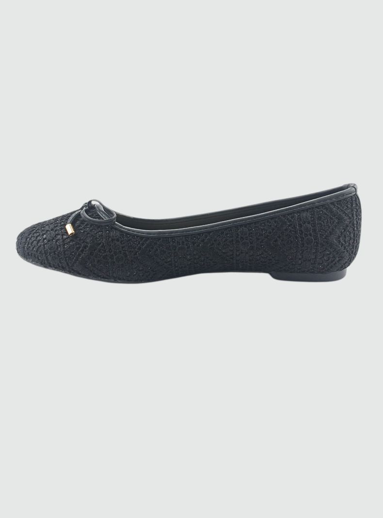Ballerina Chalada Mujer Nathan-27 Negro Casual-1