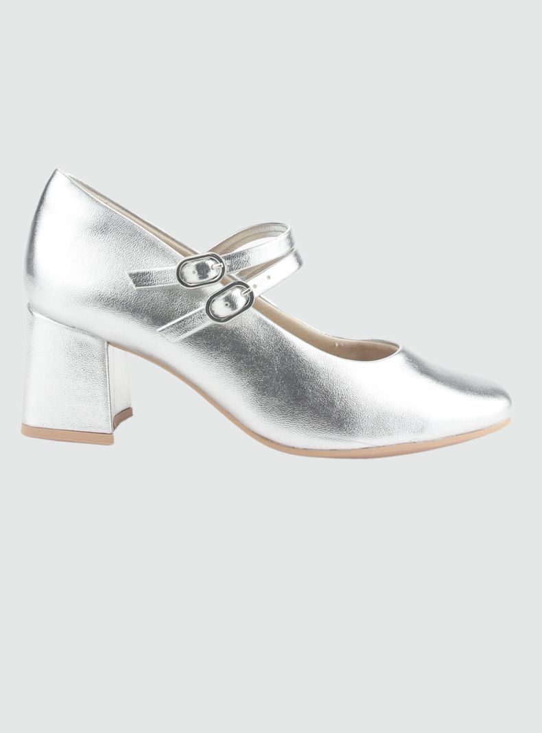 Zapato Chalada Mujer 2417102 Plateado Casual-0