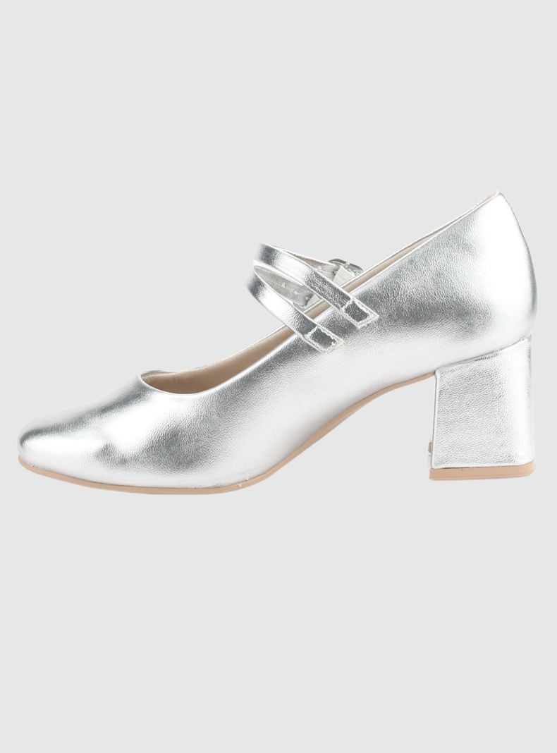 Zapato Chalada Mujer 2417102 Plateado Casual-1