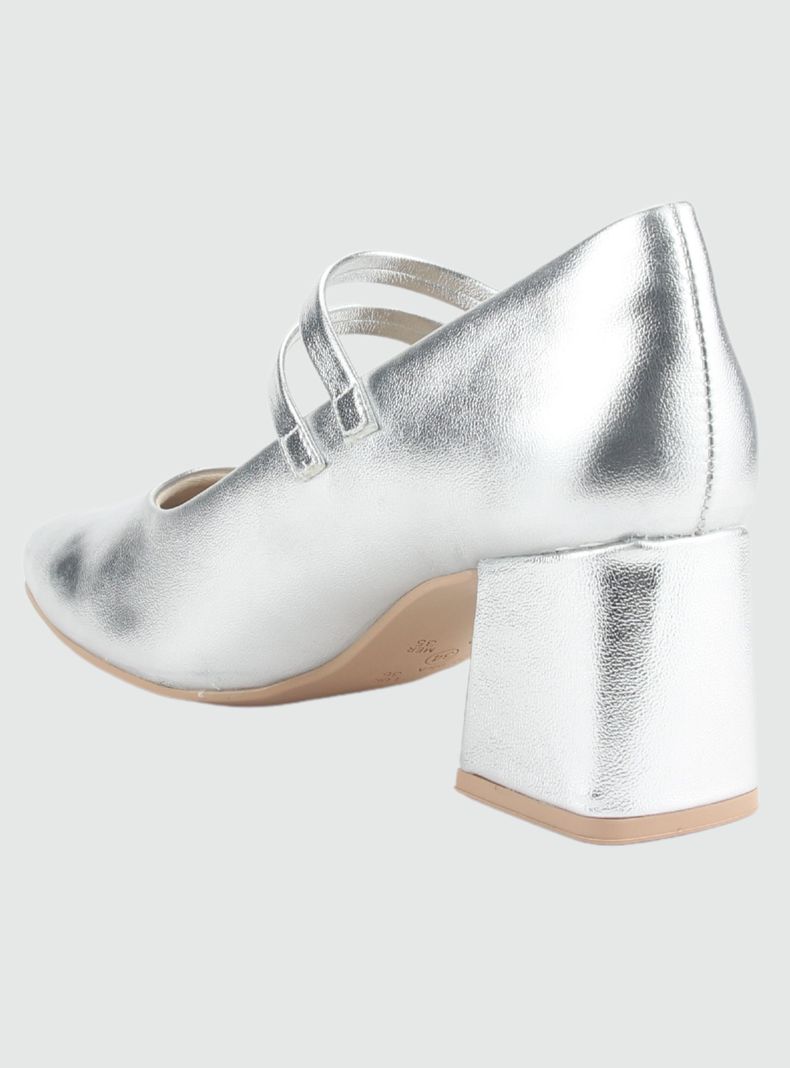 Zapato Chalada Mujer 2417102 Plateado Casual-3