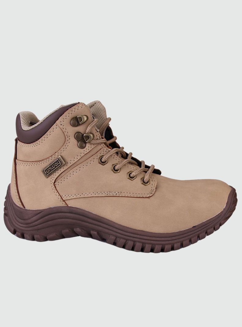 Botin Funway Mujer Snow-5 Beige Casual