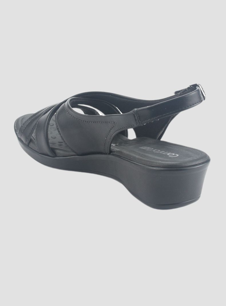 Sandalia Comfortflex Mujer 2472405 Negro Casual-2