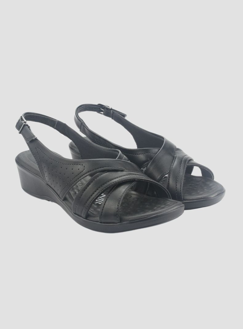 Sandalia Comfortflex Mujer 2472405 Negro Casual-3