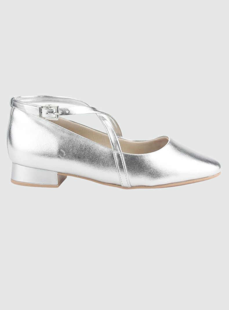 Zapato Chalada Mujer 2415102 Plateado Casual-0