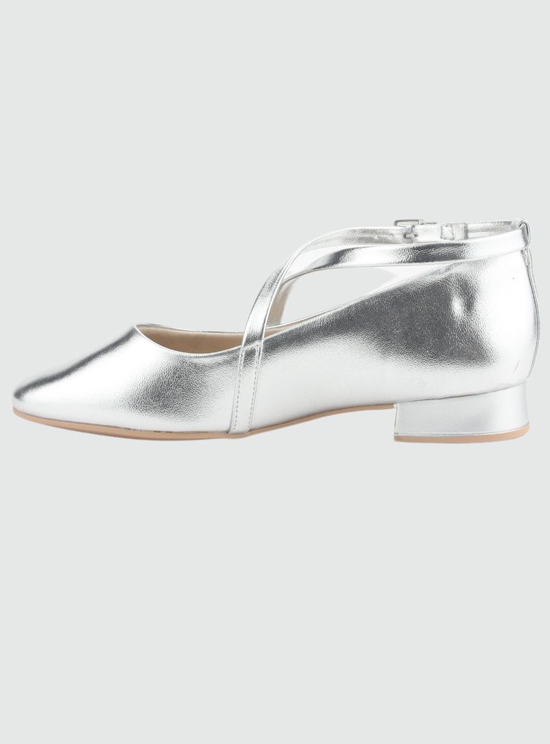 Zapato Chalada Mujer 2415102 Plateado Casual-1