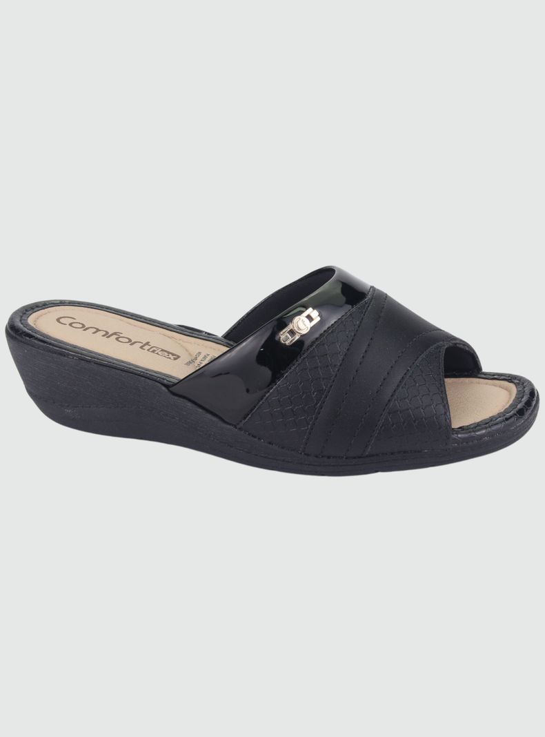 Sandalia Comfortflex Mujer 2296401 Negro Moda-0