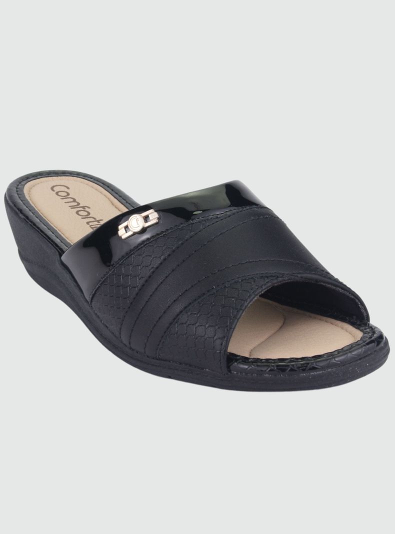 Sandalia Comfortflex Mujer 2296401 Negro Moda-2