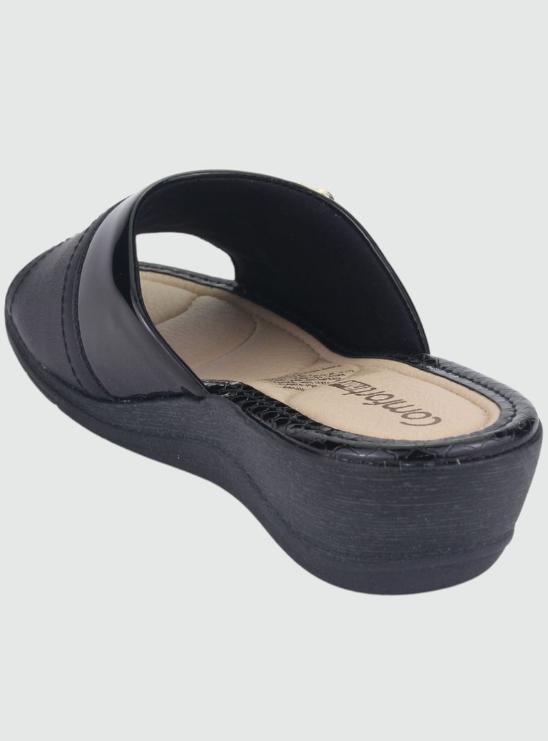 Sandalia Comfortflex Mujer 2296401 Negro Moda-3