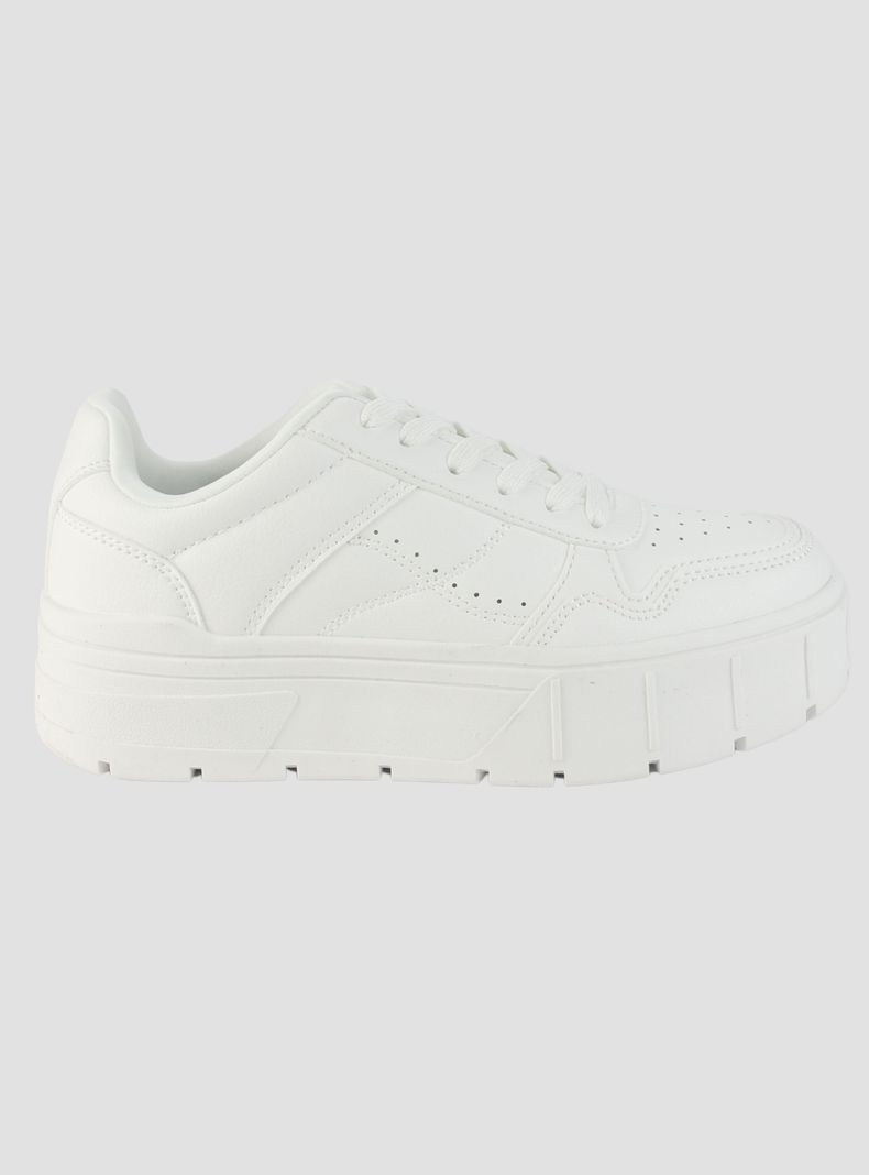 Zapatilla Chalada Mujer Troya-4 Blanco Urbano-0