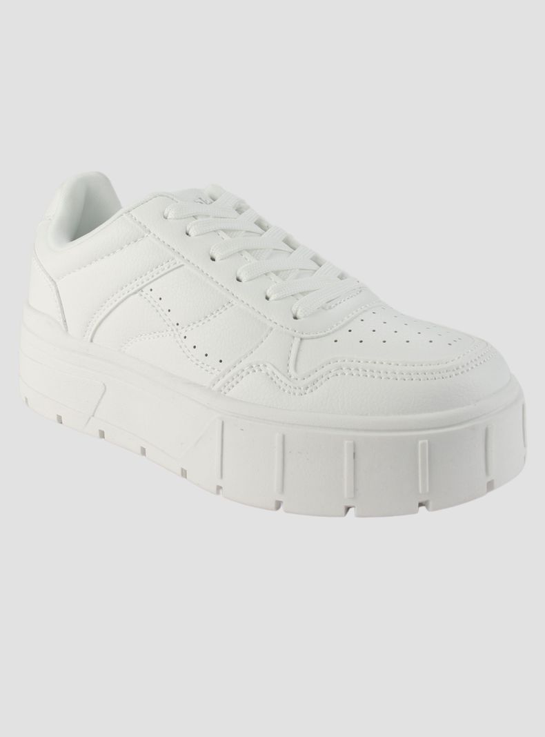 Zapatilla Chalada Mujer Troya-4 Blanco Urbano-2