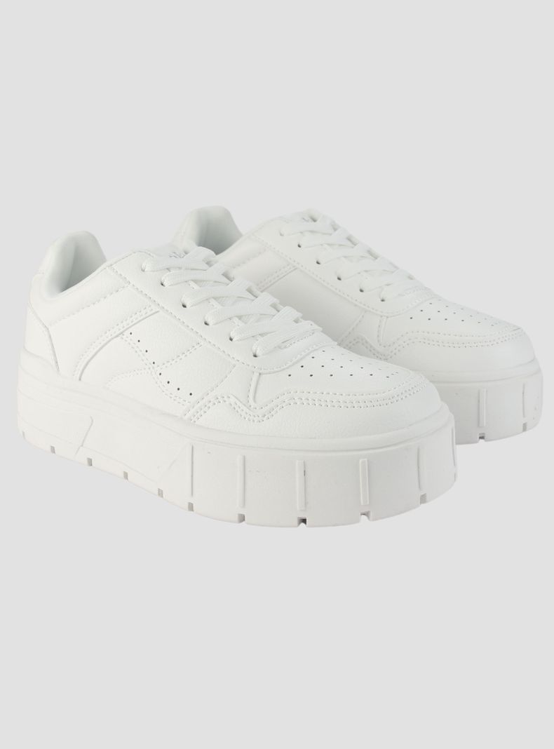 Zapatilla Chalada Mujer Troya-4 Blanco Urbano-4