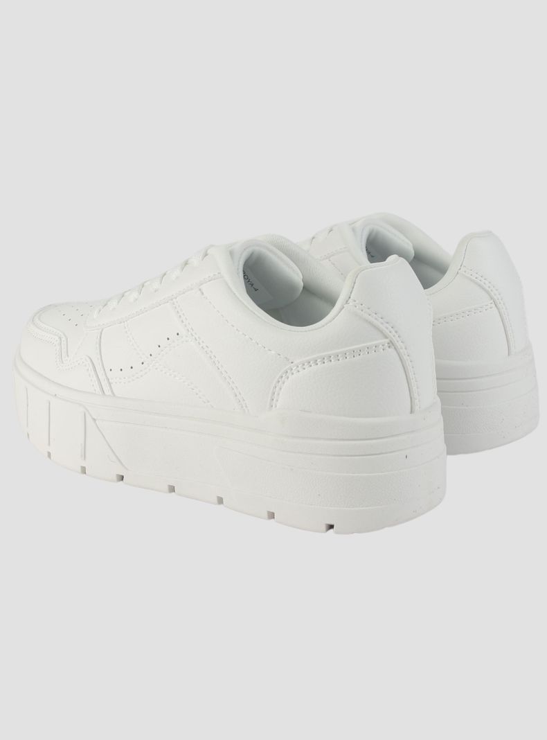 Zapatilla Chalada Mujer Troya-4 Blanco Urbano-5
