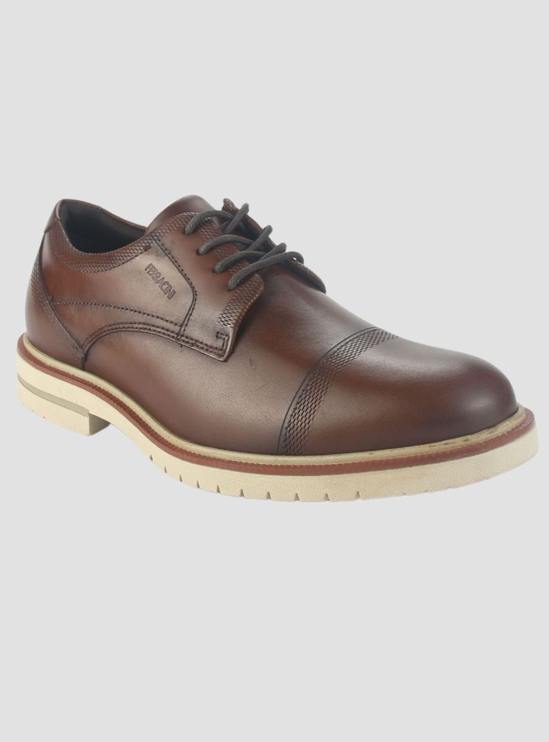 Zapato Ferracini Hombre 5435 Firenze Café Casual-2