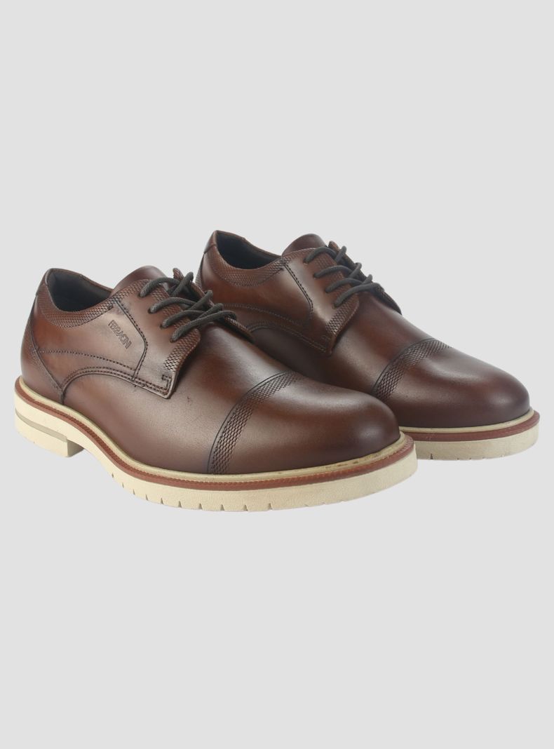 Zapato Ferracini Hombre 5435 Firenze Café Casual-4
