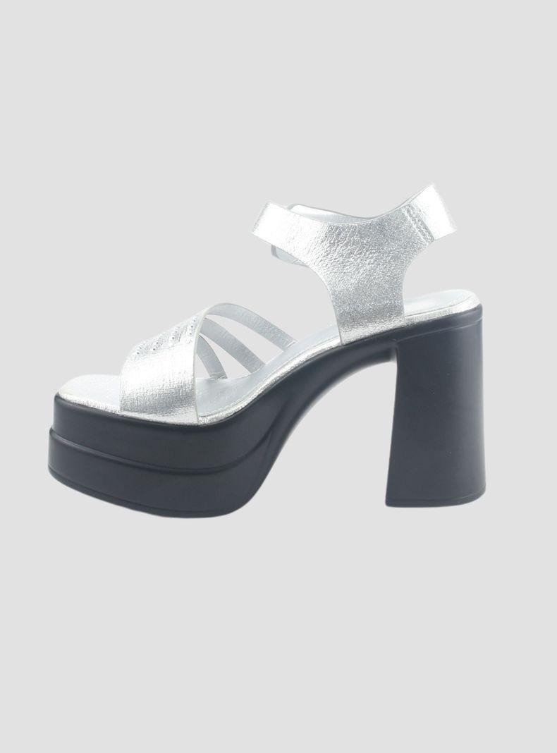 Sandalia Chalada Mujer Vizze-2 Plateado Casual-1