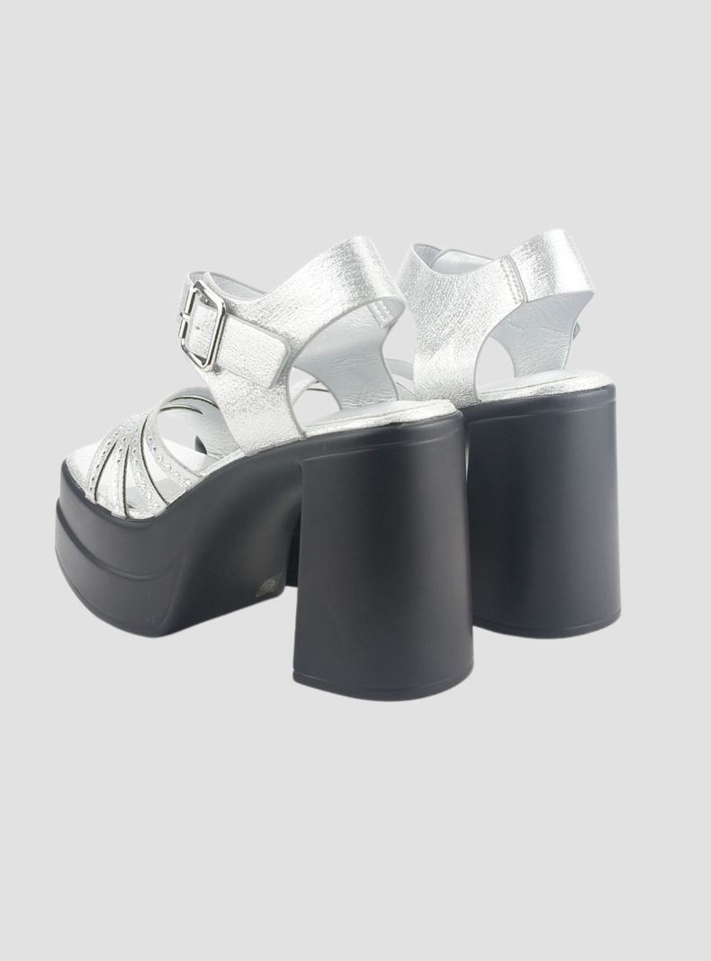 Sandalia Chalada Mujer Vizze-2 Plateado Casual-4