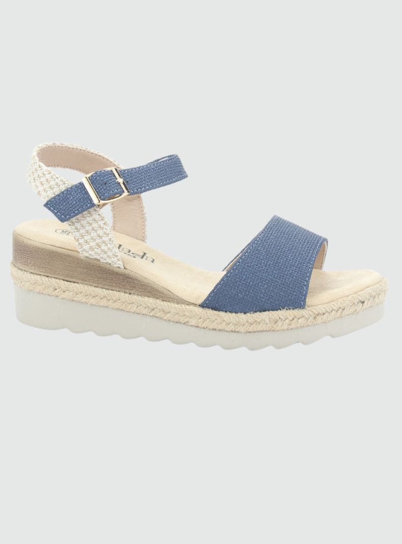 Sandalia Chalada Mujer Garda-1 Azul Casual-0