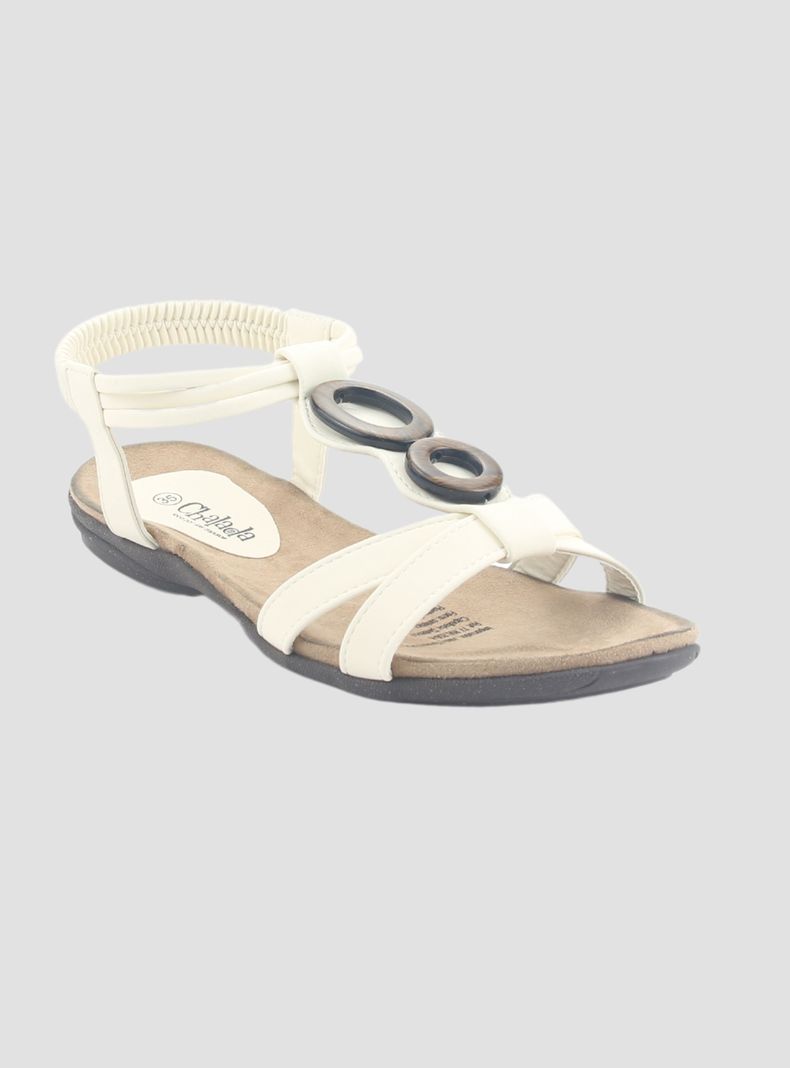 Sandalia Chalada Mujer Anatomic69 Blanco Casual-2