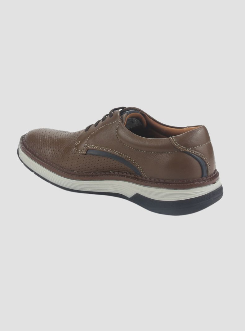 Zapato Ferracini Hombre 4326 Café Casual-3
