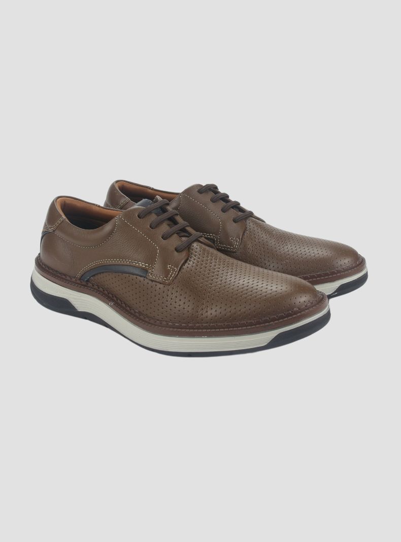 Zapato Ferracini Hombre 4326 Café Casual-4