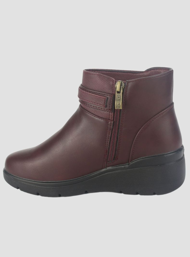 Botin Chalada Mujer Curve-5 Burdeo Casual-1