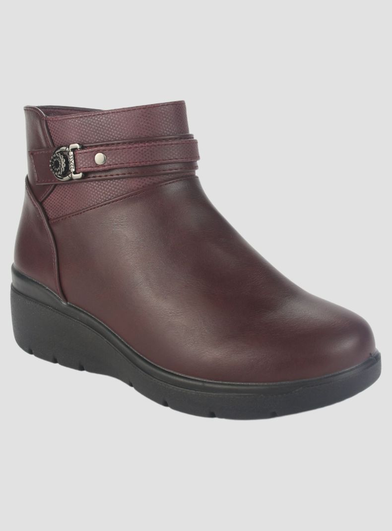 Botin Chalada Mujer Curve-5 Burdeo Casual-2