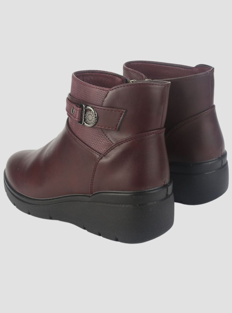 Botin Chalada Mujer Curve-5 Burdeo Casual-5