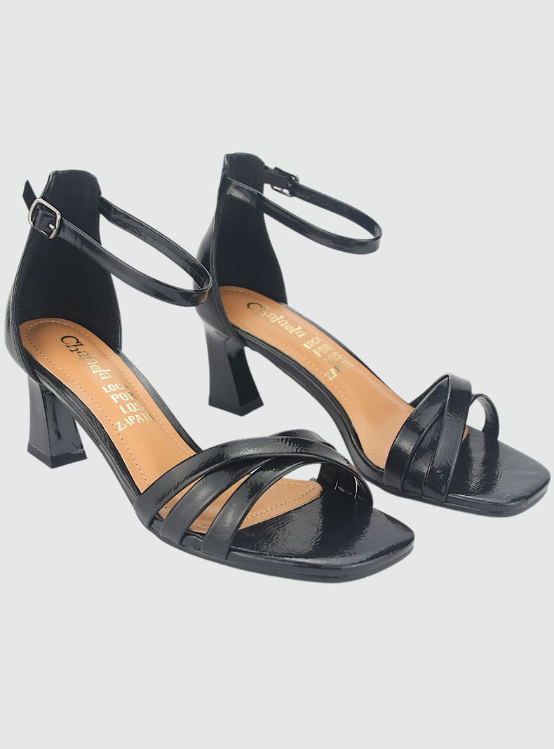 Sandalia Chalada Mujer Murcia-1 Negro Casual-4